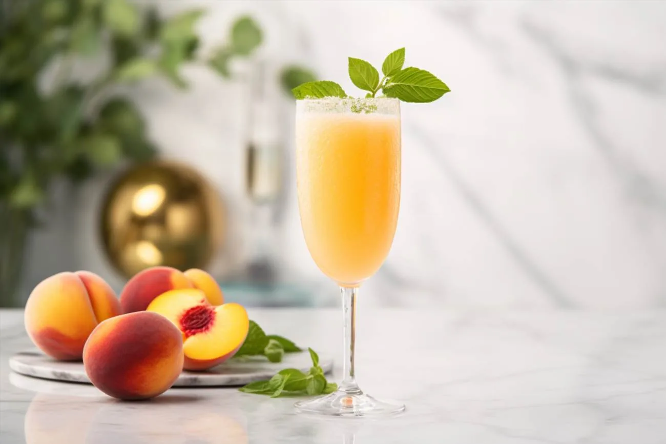 Bellini drink: a refreshing peachy delight